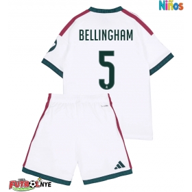 Camiseta Real Madrid Jude Bellingham #5 Primera Equipación para niños 2026-27 manga corta (+ pantalones cortos)